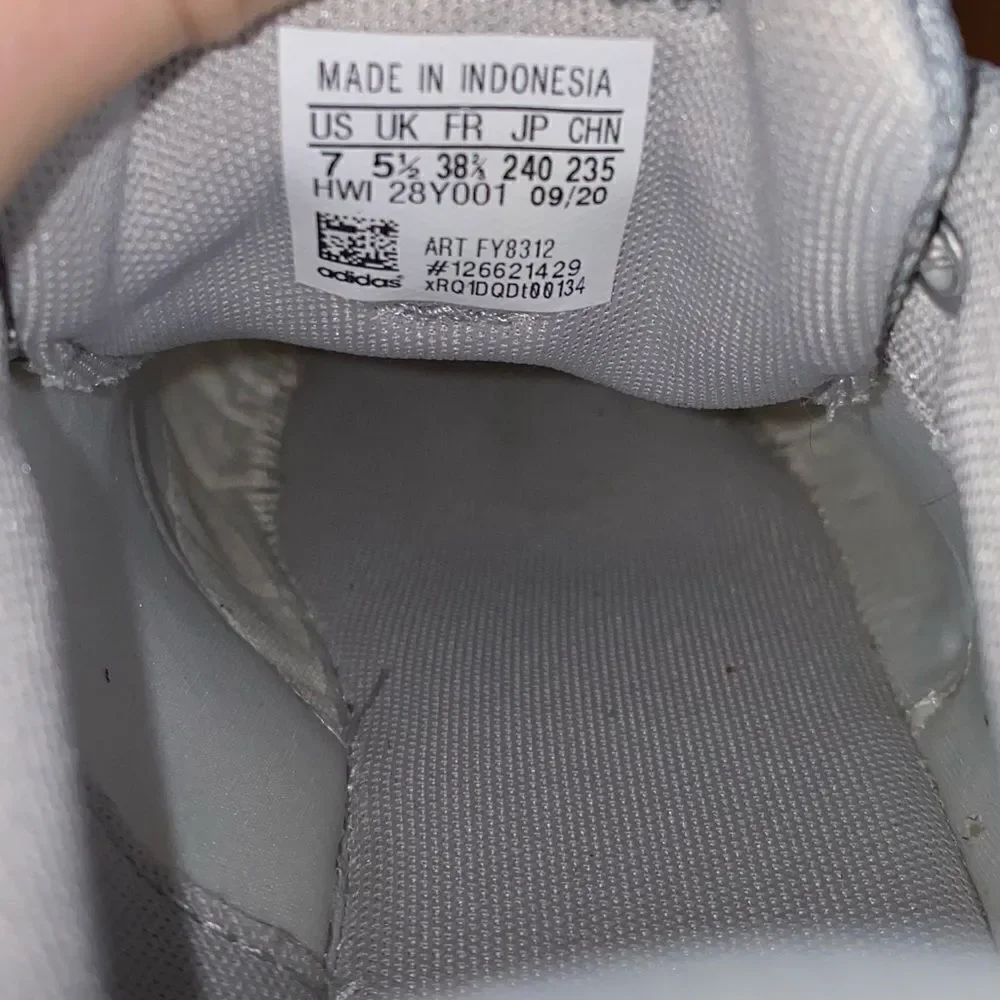 Adidas QT Racer 2.0 Cloudfoams Grey & White Athletic Sneakers